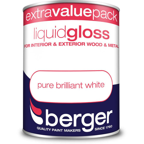 BRIL.WHITE BERGER LIQUID GLOSS    1.25LT